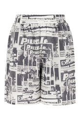 Printed lyocell bermuda shorts -  | Wise