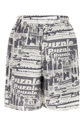 Printed lyocell bermuda shorts -  | Wise