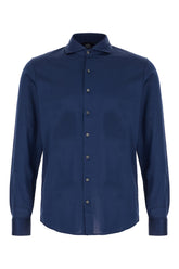Blue navy cotton shirt -  | Wise