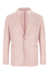 Pink cotton blend blazer -  | Wise