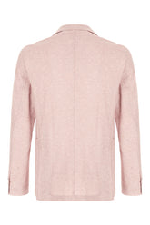 Pink cotton blend blazer -  | Wise