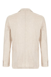 Cappuccino cotton blend blazer -  | Wise