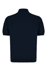 Midnight blue cotton polo shirt -  | Wise