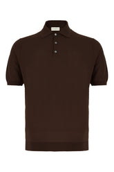 Chocolate cotton polo shirt -  | Wise