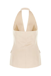 Cappuccino wool vest -  | Wise