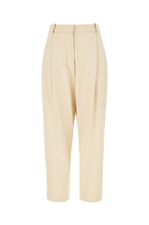 Beige stretch viscose blend pants -  | Wise