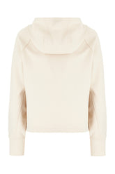 Sand stretch cotton blend cardigan -  | Wise