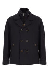 Giubbino in misto nylon blu notte -  | Wise
