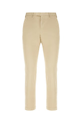 Beige stretch cotton blend pants -  | Wise