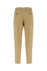 Beige cotton blend pants -  | Wise
