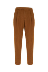 Caramel cotton blend pants -  | Wise