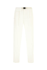 White linen blend pants -  | Wise