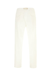 White linen blend pants -  | Wise