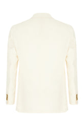Ivory cotton blend jacket -  | Wise
