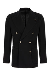 Black cotton blend jacket -  | Wise