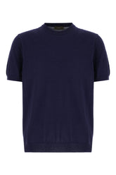 Navy blue cotton sweater -  | Wise
