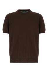 Chocolate cotton sweater -  | Wise