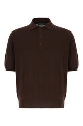 Chocolate cotton polo shirt -  | Wise