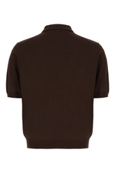 Chocolate cotton polo shirt -  | Wise