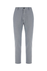 Grey stretch cotton pants -  | Wise