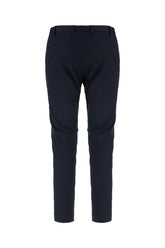 Navy blue stretch cotton pants -  | Wise