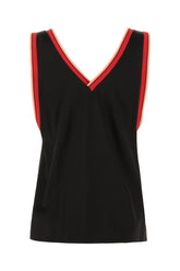 Black stretch acetate top -  | Wise