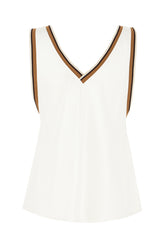 Ivory stretch acetate top -  | Wise