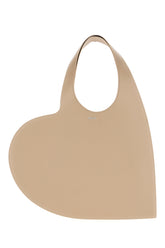 Beige leather Heart handbag -  | Wise