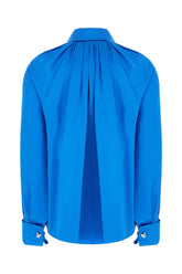 Camicia in seta blu elettrico -  | Wise