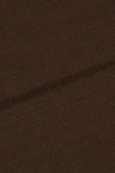 Chocolate silk and wool scarf -  | Wise