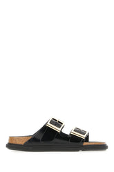 Black leather Arizona Droplet sandals -  | Wise