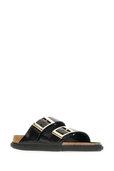 Black leather Arizona Droplet sandals -  | Wise