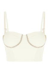 Ivory denim top -  | Wise