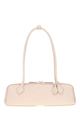 Pink leather medium Le Teckel shoulder bag -  | Wise