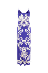 Printed stretch viscose beach robe -  | Wise