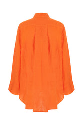 Orange linen shirt -  | Wise