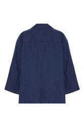 Navy blue cotton shirt -  | Wise