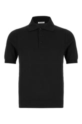 Black cotton polo shirt -  | Wise