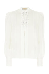 Blusa in seta bianca -  | Wise