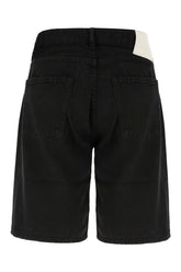 Black denim Bobby bermuda shorts -  | Wise