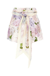 Printed silk shorts -  | Wise