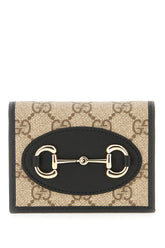 Leather and GG fabric wallet -  | Wise