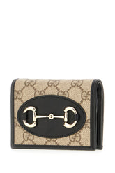 Leather and GG fabric wallet -  | Wise