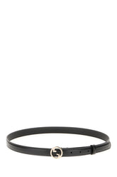 Black leather belt -  | Wise