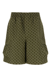 Printed cotton bermuda shorts -  | Wise