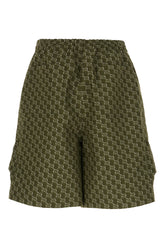 Printed cotton bermuda shorts -  | Wise