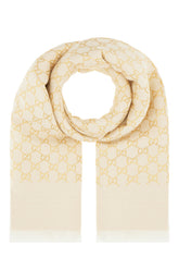 Embroidered wool blend reversible scarf -  | Wise
