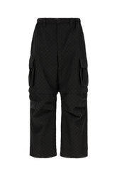 Embroidered polyester blend cargo pants -  | Wise