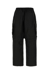 Embroidered polyester blend cargo pants -  | Wise