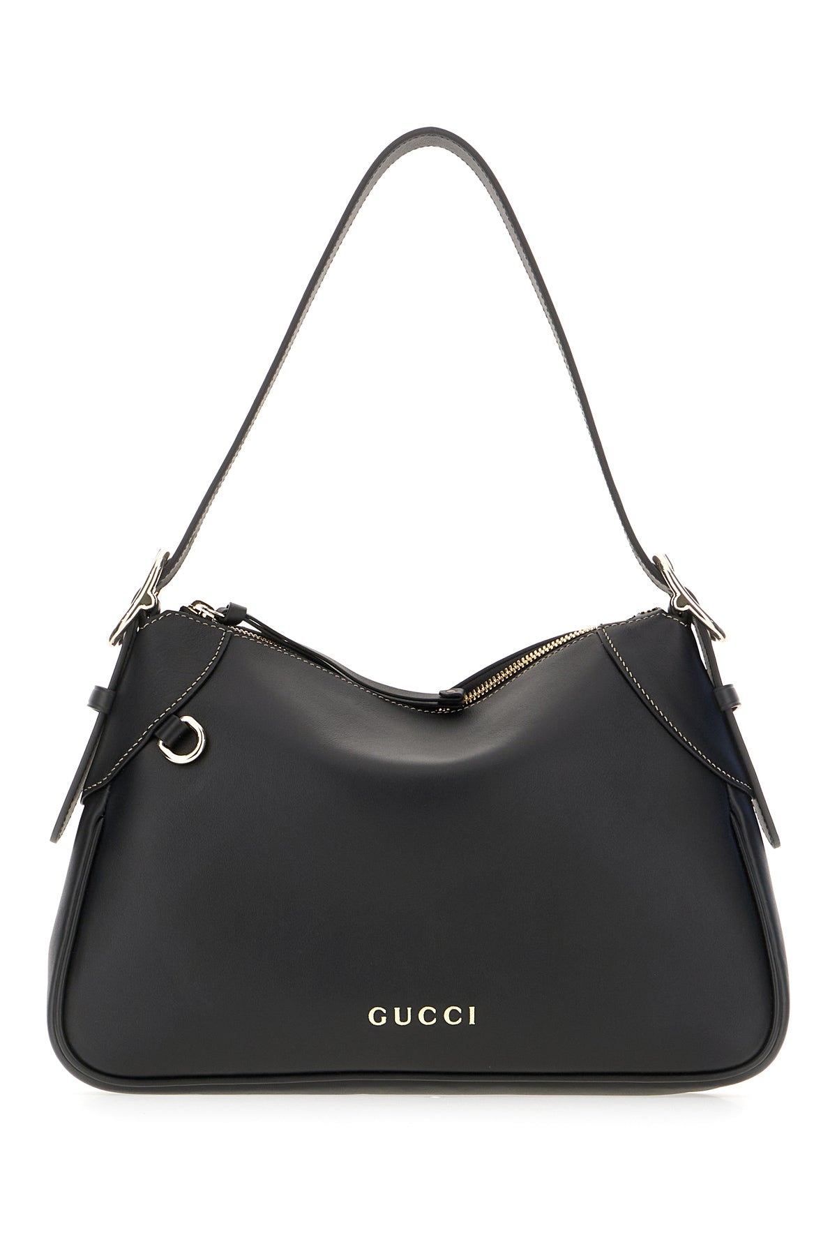 【関税&送料込】Gucci Black Leather Gg Emblem Shoulder Bag GG Emblem small shoulder bag in black GG leather | GUCCI® CA